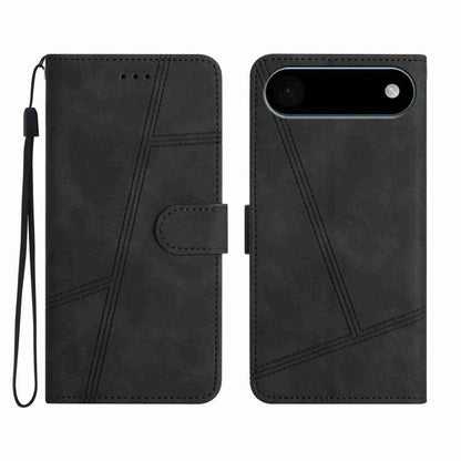 For iPhone Air Skin-feel Stitching Leather Phone Case(Black) - iPhone Air Cases by buy2fix | Online Shopping UK | buy2fix