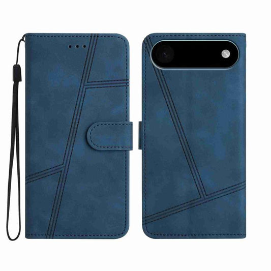 For iPhone Air Skin-feel Stitching Leather Phone Case(Blue) - iPhone Air Cases by buy2fix | Online Shopping UK | buy2fix