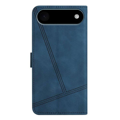 For iPhone Air Skin-feel Stitching Leather Phone Case(Blue) - iPhone Air Cases by buy2fix | Online Shopping UK | buy2fix