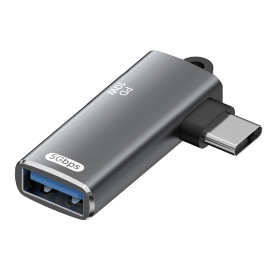 ADS-617B 5Gbps PD10W USB-C / Type-C to USB OTG Adapter(Grey) - OTG Adapter by buy2fix | Online Shopping UK | buy2fix