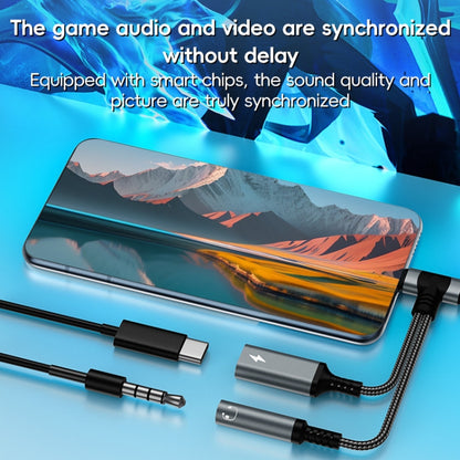 4 in 1 8 Pin / Type-C to Type-C, 3.5mm Audio Adapter Cable(Black) - Earphone Adapter by buy2fix | Online Shopping UK | buy2fix