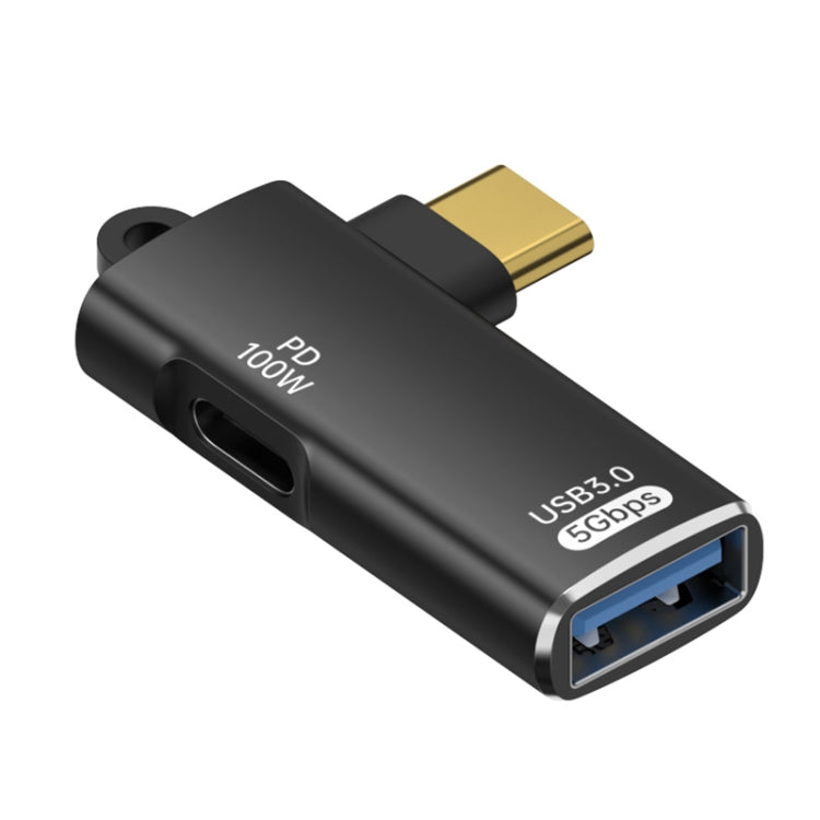 ADS-617 5Gbps PD100W USB-C / Type-C to USB OTG Adapter(Black) - OTG Adapter by buy2fix | Online Shopping UK | buy2fix