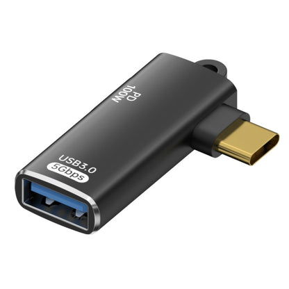 ADS-617 5Gbps PD100W USB-C / Type-C to USB OTG Adapter(Black) - OTG Adapter by buy2fix | Online Shopping UK | buy2fix
