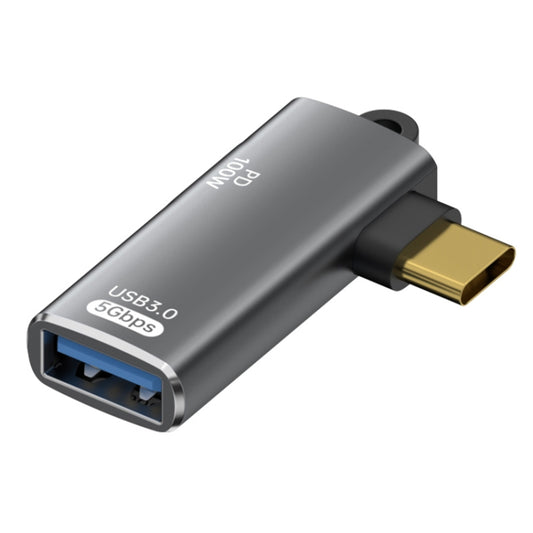 ADS-617 5Gbps PD100W USB-C / Type-C to USB OTG Adapter(Grey) - OTG Adapter by buy2fix | Online Shopping UK | buy2fix