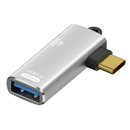 ADS-617 5Gbps PD100W USB-C / Type-C to USB OTG Adapter(Silver) - OTG Adapter by buy2fix | Online Shopping UK | buy2fix