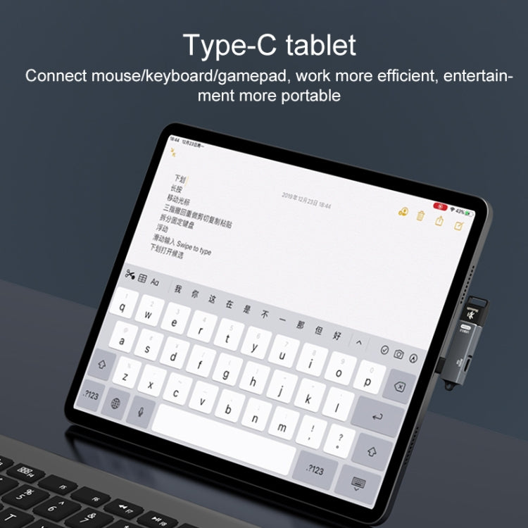 ADS-617 5Gbps PD100W USB-C / Type-C to USB OTG Adapter(Grey) - OTG Adapter by buy2fix | Online Shopping UK | buy2fix