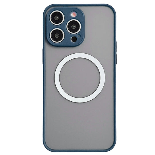 For iPhone 14 Pro Max Hawkeye Skin Feel MagSafe Phone Case(Royal Blue)