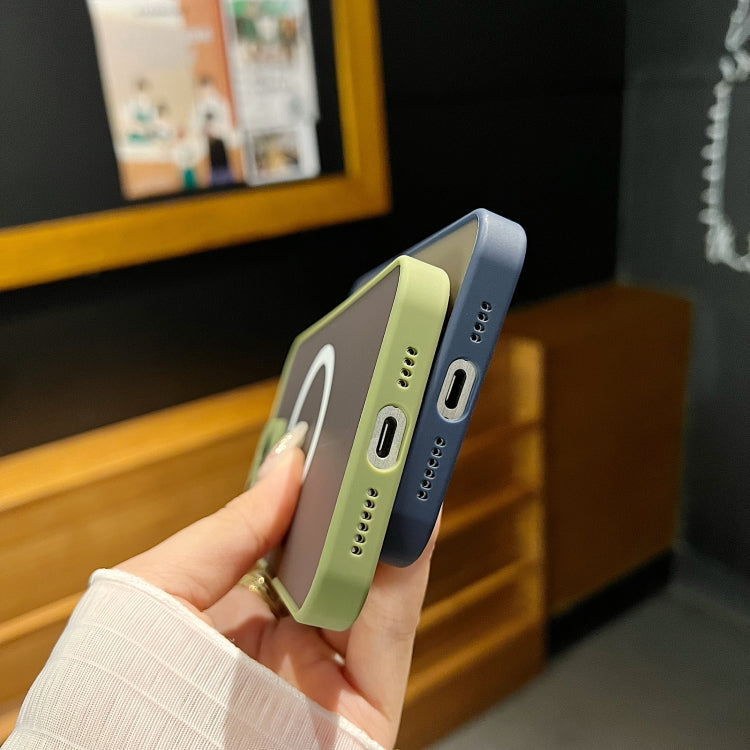 For iPhone 17 Pro Hawkeye Skin Feel MagSafe Phone Case(Dark Green) - iPhone 17 Pro Cases by buy2fix | Online Shopping UK | buy2fix