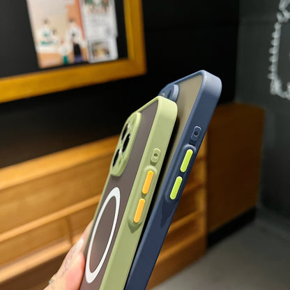 For iPhone 17 Hawkeye Skin Feel MagSafe Phone Case(Army Green) - iPhone 17 Cases by buy2fix | Online Shopping UK | buy2fix
