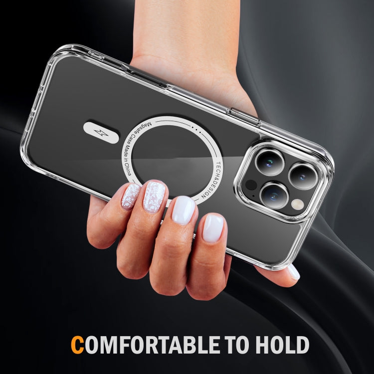 For iPhone 16 Pro Airbag Magsafe PC Hybrid TPU Phone Case(Transparent) - iPhone 16 Pro Cases by buy2fix | Online Shopping UK | buy2fix