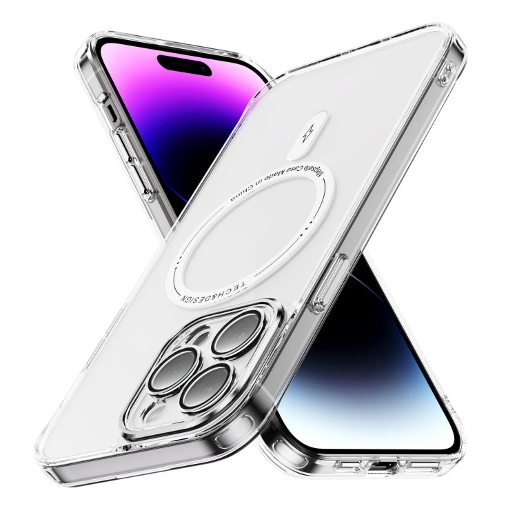 For iPhone 14 Pro Airbag Magsafe PC Hybrid TPU Phone Case(Transparent) - iPhone 14 Pro Cases by buy2fix | Online Shopping UK | buy2fix