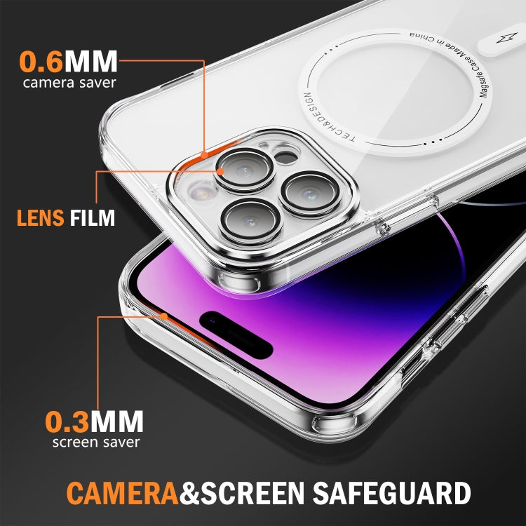 For iPhone 14 Pro Airbag Magsafe PC Hybrid TPU Phone Case(Transparent) - iPhone 14 Pro Cases by buy2fix | Online Shopping UK | buy2fix