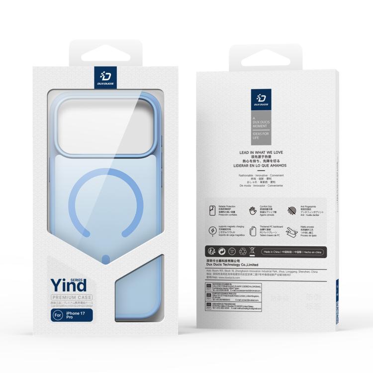 For iPhone 17 Pro DUX DUCIS Yind Series MagSafe TPU Hybrid PC Phone Case(Light Blue) - iPhone 17 Pro Cases by DUX DUCIS | Online Shopping UK | buy2fix