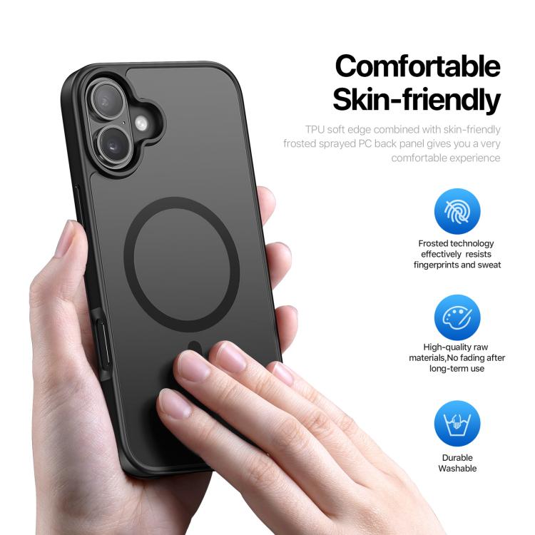 For iPhone 17 DUX DUCIS Yind Series MagSafe TPU Hybrid PC Phone Case(Black) - iPhone 17 Cases by DUX DUCIS | Online Shopping UK | buy2fix