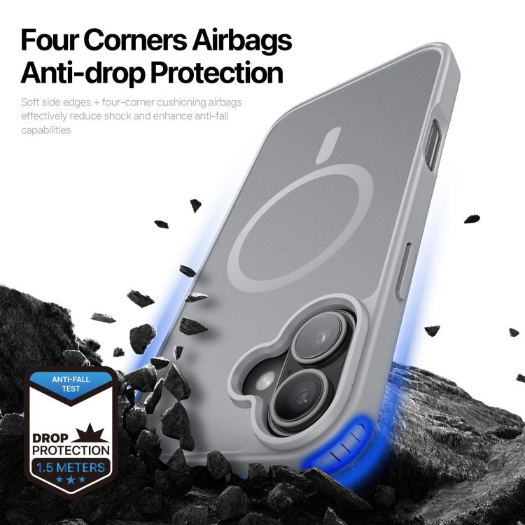 For iPhone 17 DUX DUCIS Yind Series MagSafe TPU Hybrid PC Phone Case(Grey) - iPhone 17 Cases by DUX DUCIS | Online Shopping UK | buy2fix