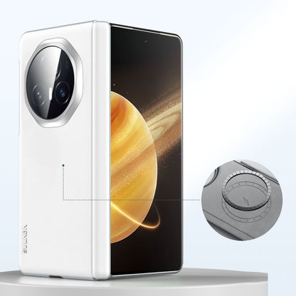 For Honor Magic V3 SULADA Skin Feel Liquid Leather Shockproof Phone Case(White) - Honor Cases by SULADA | Online Shopping UK | buy2fix