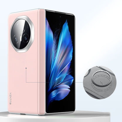 For Honor Magic V3 SULADA Skin Feel Liquid Leather Shockproof Phone Case(Pink) - Honor Cases by SULADA | Online Shopping UK | buy2fix