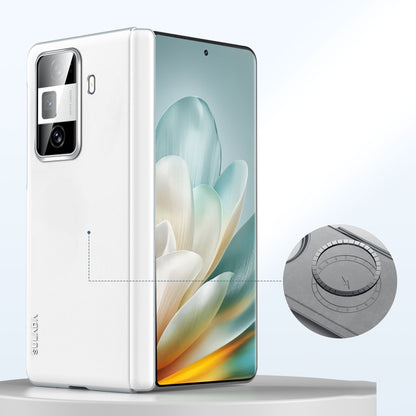 For Honor Magic Vs3 SULADA Skin Feel Liquid Leather Shockproof Phone Case(White) - Honor Cases by SULADA | Online Shopping UK | buy2fix