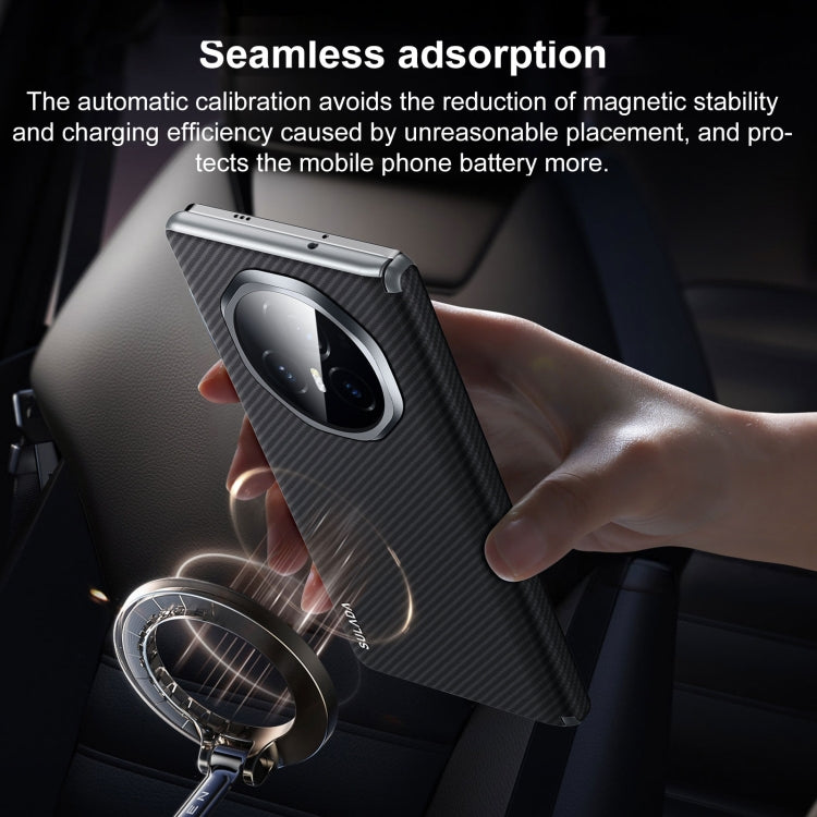 For Honor Magic V3 SULADA 600D Kevlar Texture PC Shockproof Phone Case(Purple) - Honor Cases by SULADA | Online Shopping UK | buy2fix