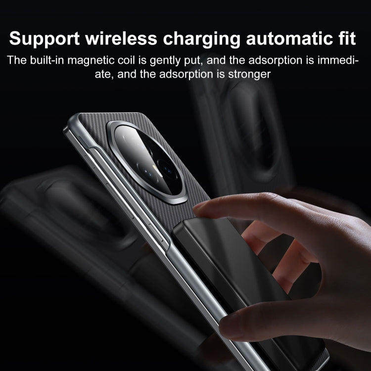 For Honor Magic Vs3 SULADA 600D Kevlar Texture PC Shockproof Phone Case(Blue) - Honor Cases by SULADA | Online Shopping UK | buy2fix