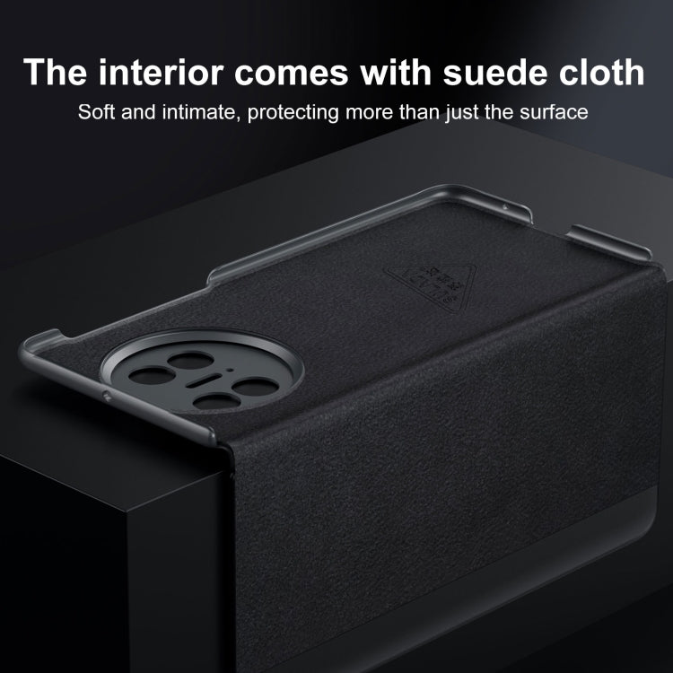 For Huawei Mate X5 / X3 SULADA Smart Series Wristband Holder Smart View Window Genuine Leather Phone Case(Black) - Huawei Cases by SULADA | Online Shopping UK | buy2fix