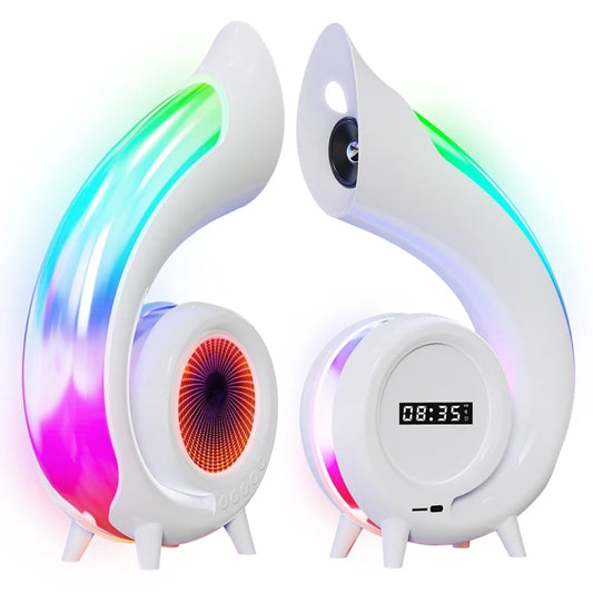 G69 Abyss Light RGB Colorful Desktop Bluetooth Speaker(White) - Desktop Speaker by buy2fix | Online Shopping UK | buy2fix