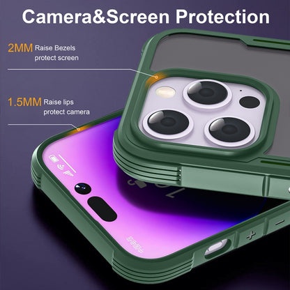 For iPhone 16 Pro Skin Feel Frosted PC Hybrid TPU Phone Case(Green) - iPhone 16 Pro Cases by buy2fix | Online Shopping UK | buy2fix