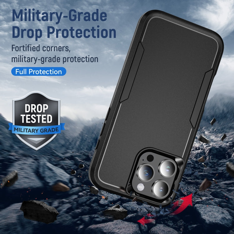 For iPhone 16 Pro Max Pioneer Armor Heavy Duty PC + TPU Phone Case(Black) - iPhone 16 Pro Max Cases by buy2fix | Online Shopping UK | buy2fix