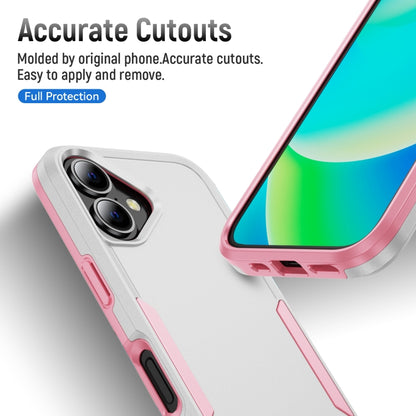 For iPhone 16 Plus Pioneer Armor Heavy Duty PC + TPU Phone Case(White+Pink) - iPhone 16 Plus Cases by buy2fix | Online Shopping UK | buy2fix