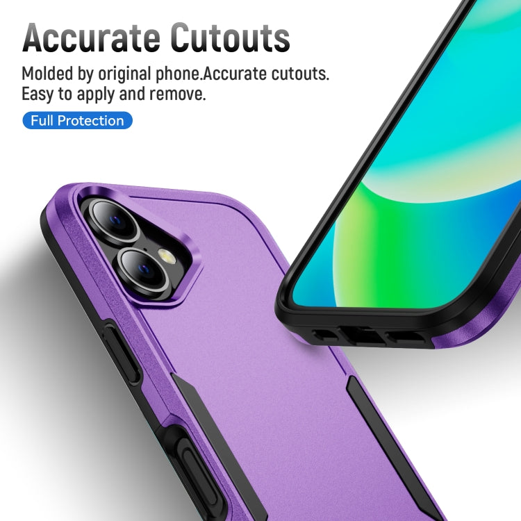 For iPhone 16 Plus Pioneer Armor Heavy Duty PC + TPU Phone Case(Purple+Black) - iPhone 16 Plus Cases by buy2fix | Online Shopping UK | buy2fix