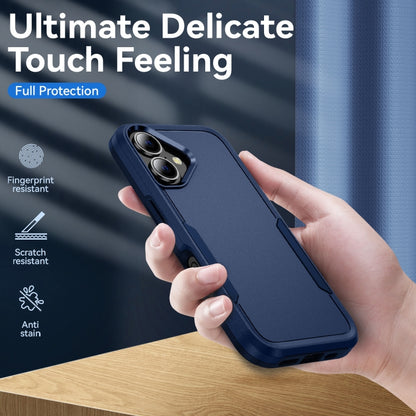 For iPhone 16 Pioneer Armor Heavy Duty PC + TPU Phone Case(Blue) - iPhone 16 Cases by buy2fix | Online Shopping UK | buy2fix