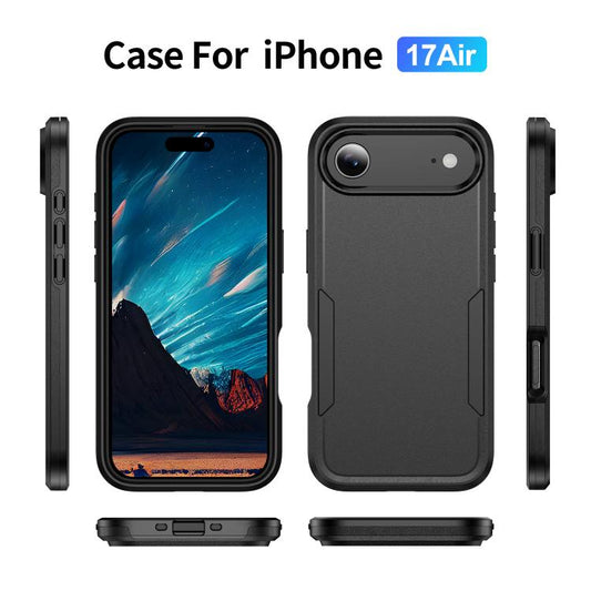 For iPhone Air Pioneer Armor Heavy Duty PC + TPU Phone Case(Black) - iPhone Air Cases by buy2fix | Online Shopping UK | buy2fix