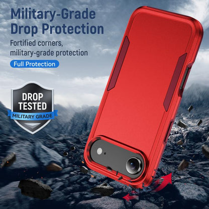 For iPhone Air Pioneer Armor Heavy Duty PC + TPU Phone Case(Red+Rose Red) - iPhone Air Cases by buy2fix | Online Shopping UK | buy2fix