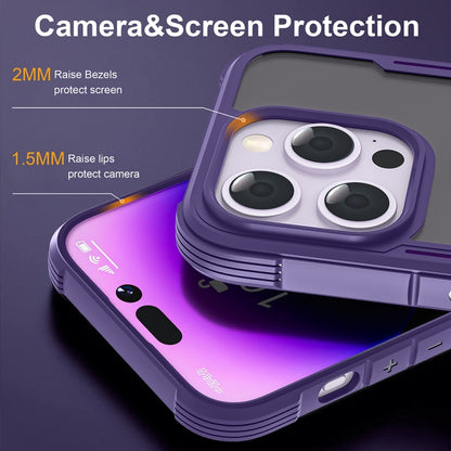 For iPhone 16 Plus Skin Feel Frosted MagSafe Magnetic PC Hybrid TPU Phone Case(Purple) - iPhone 16 Plus Cases by buy2fix | Online Shopping UK | buy2fix