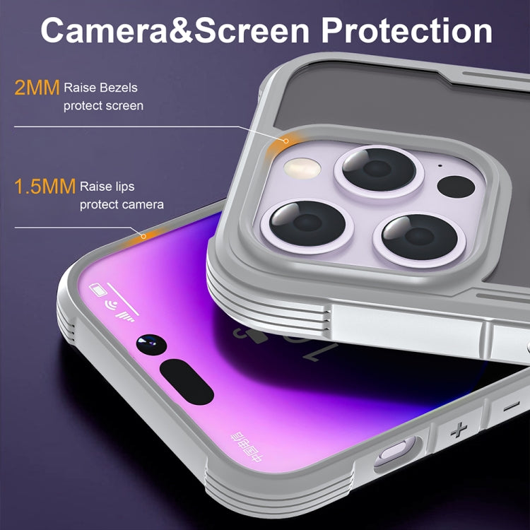 For iPhone 16 Plus Skin Feel Frosted MagSafe Magnetic PC Hybrid TPU Phone Case(Grey) - iPhone 16 Plus Cases by buy2fix | Online Shopping UK | buy2fix