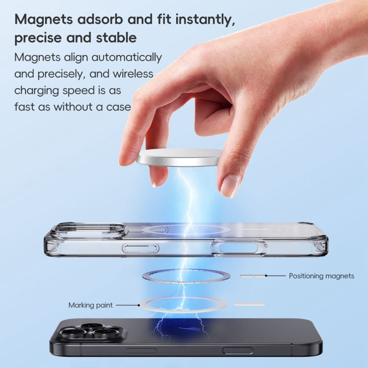 For iPhone 16 Pro Max Crystal Clear MagSafe Magnetic Phone Case(Transparent Black) - iPhone 16 Pro Max Cases by buy2fix | Online Shopping UK | buy2fix