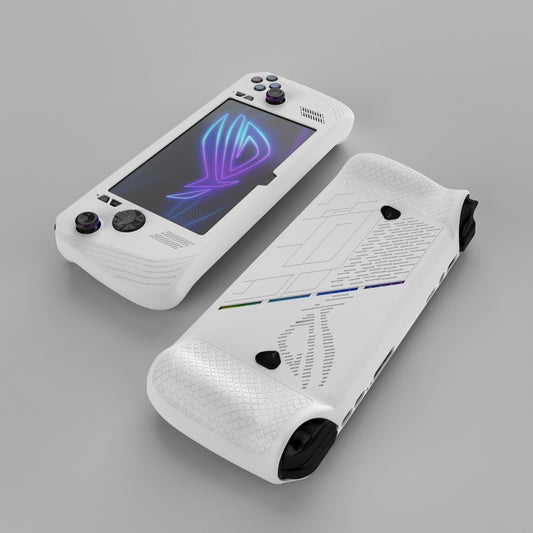 For ASUS ROG Ally X Game Console Silicone Protective Case(White) by buy2fix