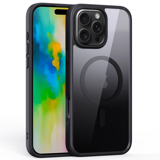 For iPhone 16 Pro Ming Shield Series MagSafe Magnetic Phone Case(Black) - iPhone 16 Pro Cases by buy2fix | Online Shopping UK | buy2fix