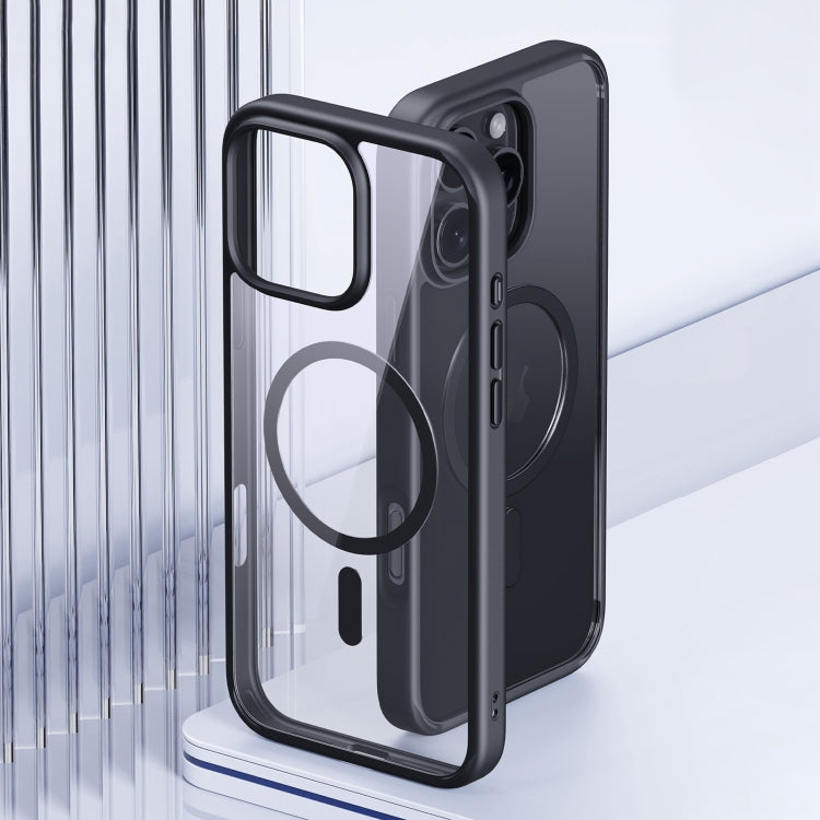 For iPhone 16 Pro Ming Shield Series MagSafe Magnetic Phone Case(Frosted Transparent) - iPhone 16 Pro Cases by buy2fix | Online Shopping UK | buy2fix