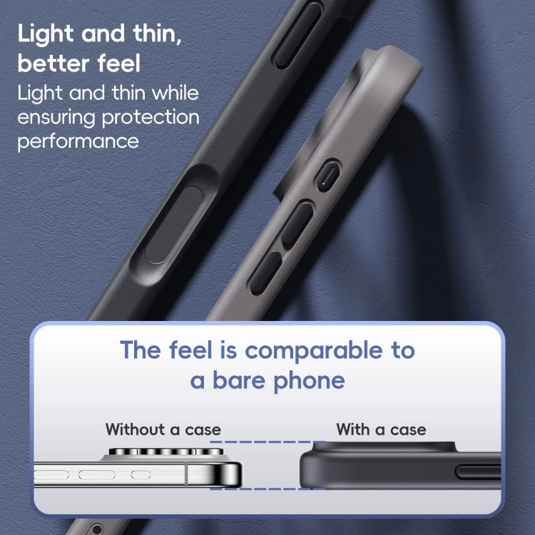 For iPhone 16 Pro Ming Shield Series MagSafe Magnetic Phone Case(Frosted Transparent) - iPhone 16 Pro Cases by buy2fix | Online Shopping UK | buy2fix