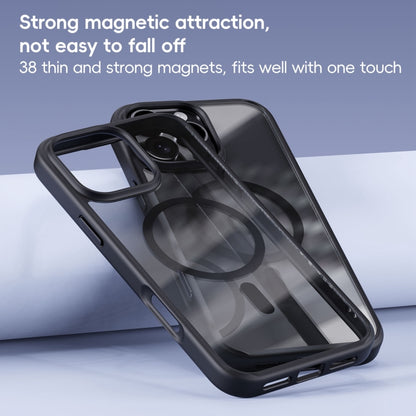For iPhone 16 Pro Ming Shield Series MagSafe Magnetic Phone Case(Frosted Transparent) - iPhone 16 Pro Cases by buy2fix | Online Shopping UK | buy2fix