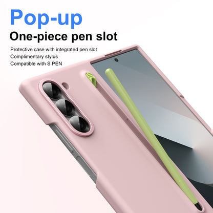 For Samsung Galaxy Z Fold6 Integrated Skin Feel Foldable Phone Case with Capacitive Stylus(Pink) - Galaxy Z Fold6 5G Cases by buy2fix | Online Shopping UK | buy2fix
