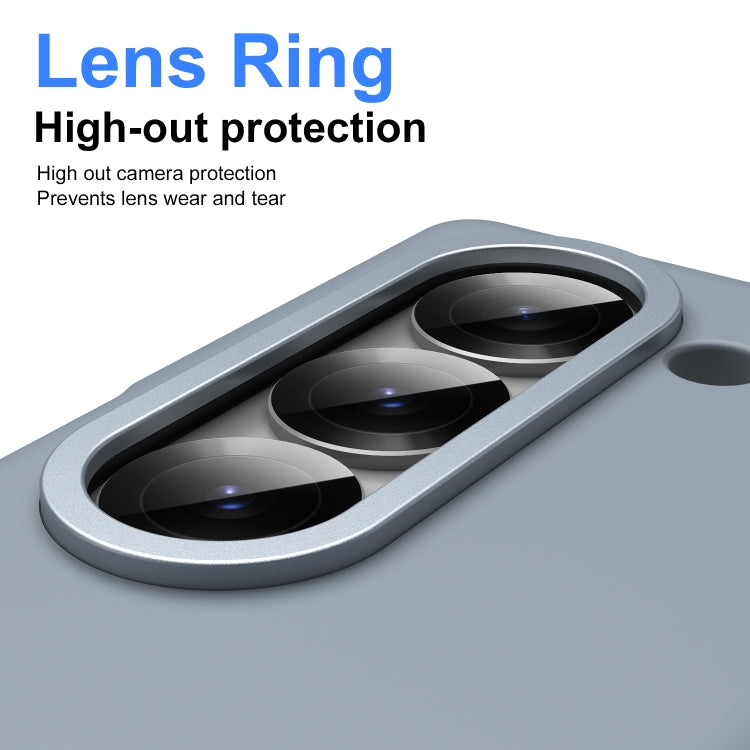 For Samsung Galaxy Z Fold6 Integrated Skin Feel Foldable Phone Case with Capacitive Stylus(Grey) - Galaxy Z Fold6 5G Cases by buy2fix | Online Shopping UK | buy2fix