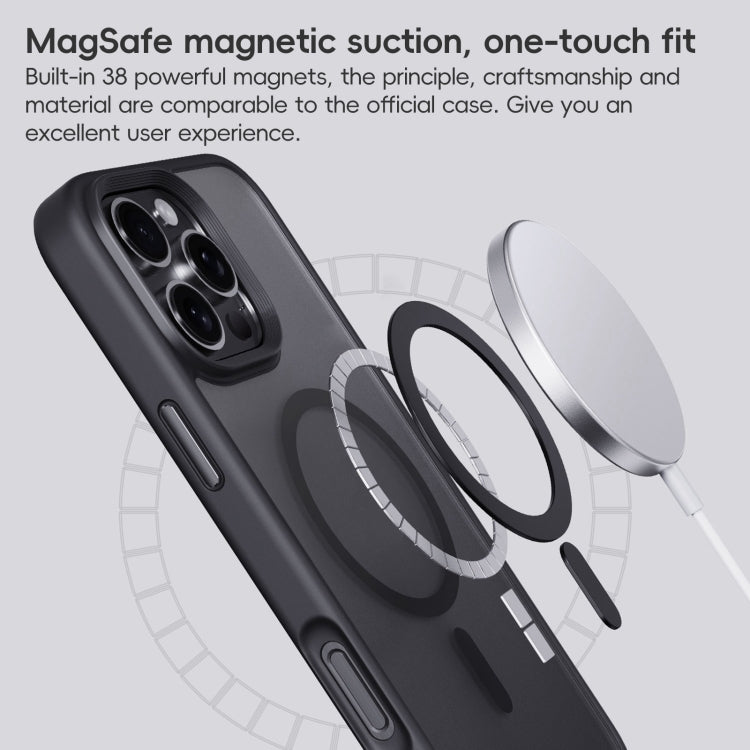 For iPhone 16e Frosted MagSafe Magnetic Phone Case(Grey) - iPhone 16e Cases by buy2fix | Online Shopping UK | buy2fix
