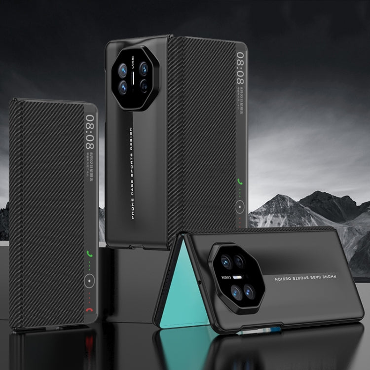 For Huawei Mate X5 GKK Blade Flip PU Phone Case(Carbon Fiber) by GKK