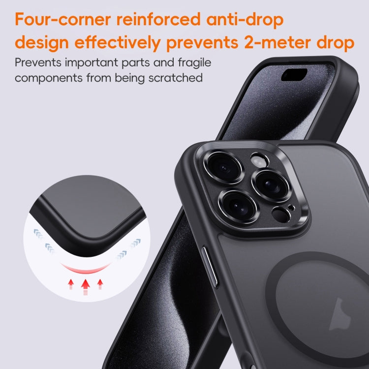 For iPhone 16 Pro Fine Hole Frosted MagSafe Magnetic Phone Case(White) - iPhone 16 Pro Cases by buy2fix | Online Shopping UK | buy2fix