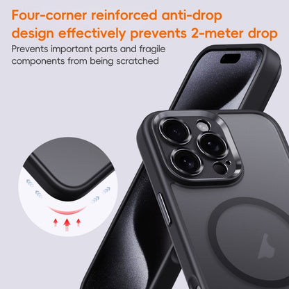 For iPhone 16 Pro Fine Hole Frosted MagSafe Magnetic Phone Case(White) - iPhone 16 Pro Cases by buy2fix | Online Shopping UK | buy2fix
