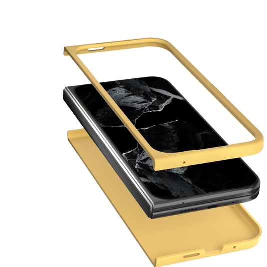 For Google Pixel 9 Pro Fold Skin Feel PC Phone Case(Yellow) by buy2fix