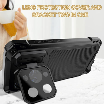 For iPhone 15 Lens Holder Metal IP54 Life Waterproof Three-proof MagSafe Phone Case(Blue) - iPhone 15 Cases by buy2fix | Online Shopping UK | buy2fix
