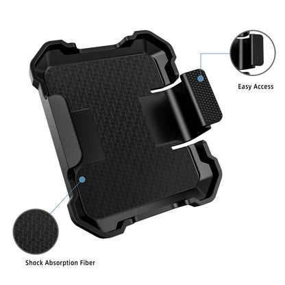 For Samsung Galaxy Z Flip6 / Flip7 FE PC Hybrid PU Leather Phone Case with Back Clip Holder(Brown) - Galaxy Z Flip6 5G Cases by buy2fix | Online Shopping UK | buy2fix